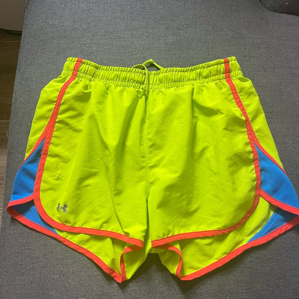 Green under armour athletic shorts
